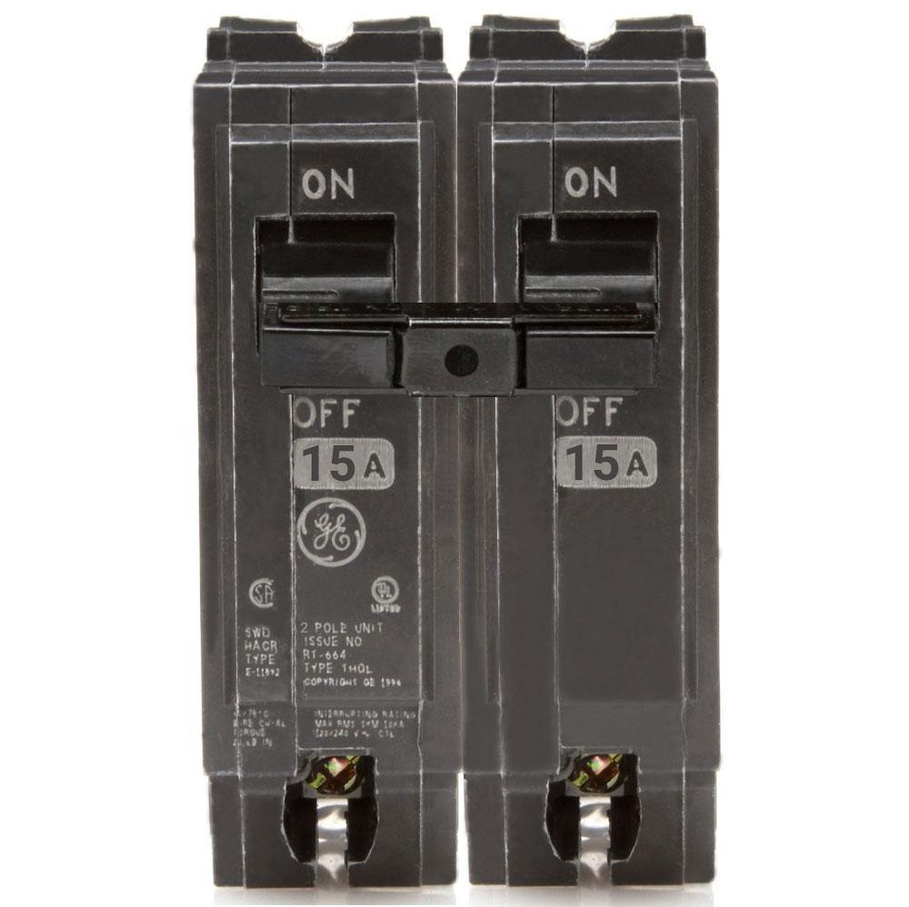 THQL2115 GE 2 Pole 15 Amp Breaker DM Electrical Products